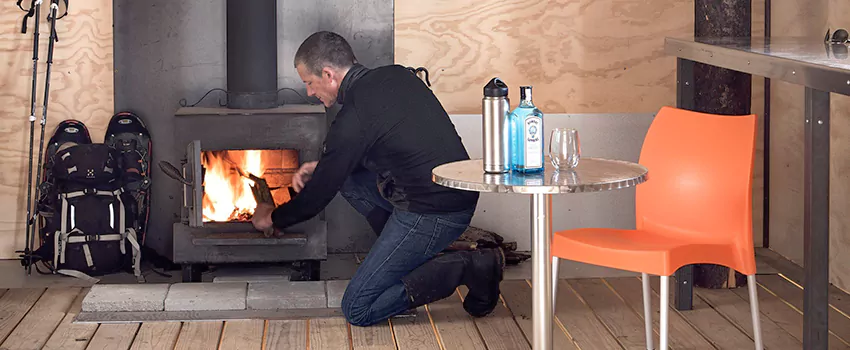 Open Hearth Wood Fireplace Installation in Sorel Tracy, QC